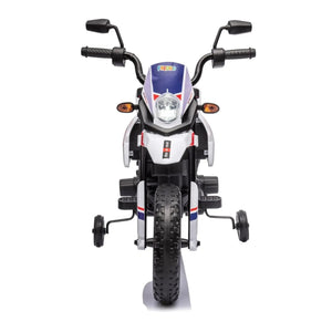 12V Aprilia Motorcycle 1 Seater Ride-on for kids, showcasing sleek design from angle 5. Perfect for outdoor fun!