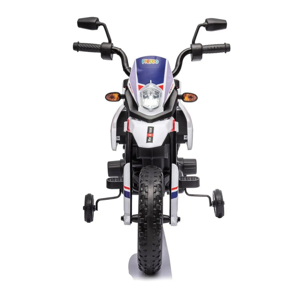 12V Aprilia Motorcycle 1 Seater Ride-on for kids, showcasing sleek design from angle 5. Perfect for outdoor fun!