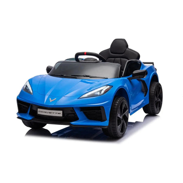 12V Chevrolet Corvette C8 Stingray kids ride-on car for one, perfect for outdoor fun and adventure.