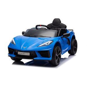 12V Chevrolet Corvette C8 Stingray kids ride-on car for one, perfect for outdoor fun and adventure.