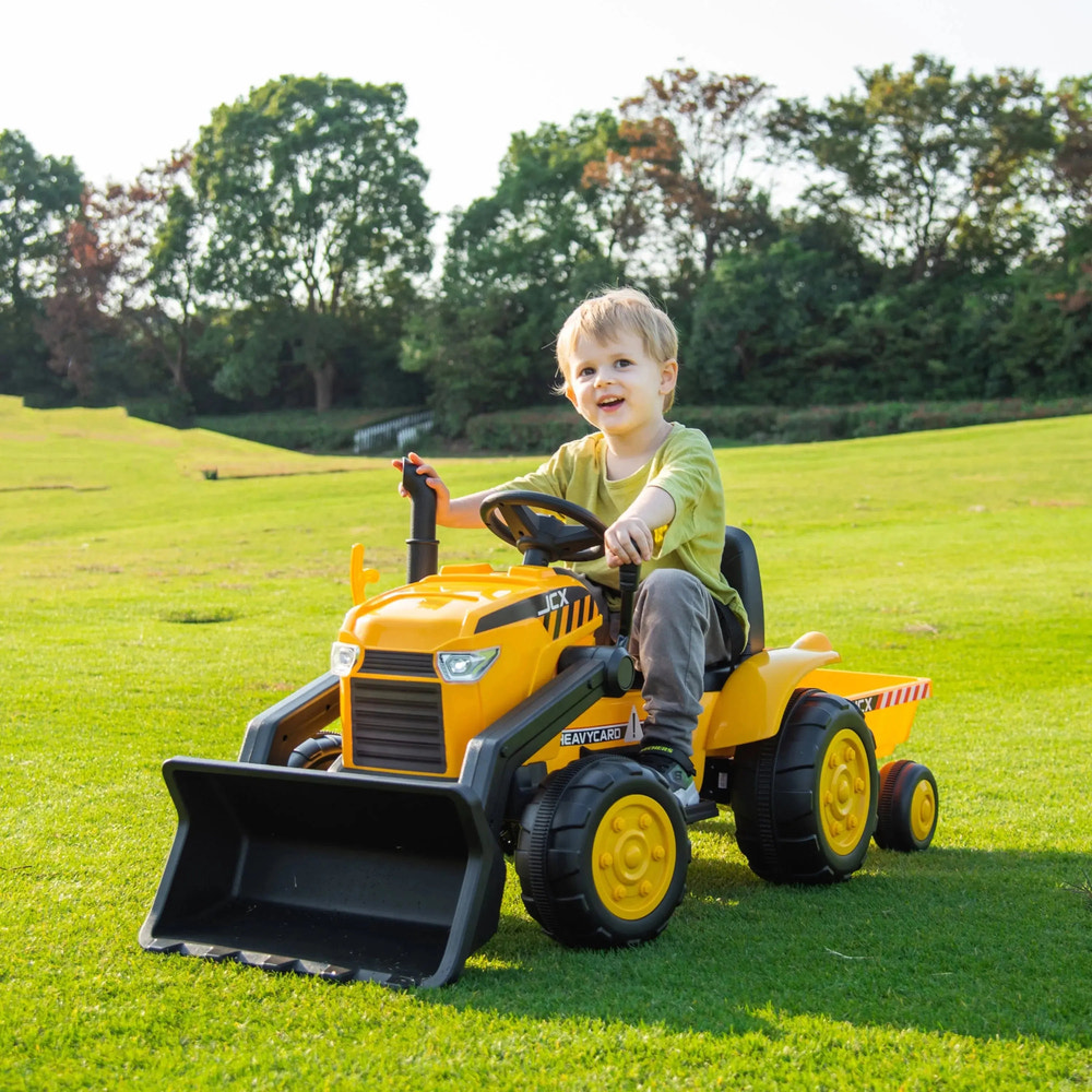 12V Freddo Excavator 1 Seater Ride-on for kids, perfect for outdoor fun and imaginative play.