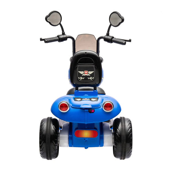 12V Freddo Kids Cruiser 1 Seater Motorcycle in angle view, perfect ride-on car for adventurous toddlers.