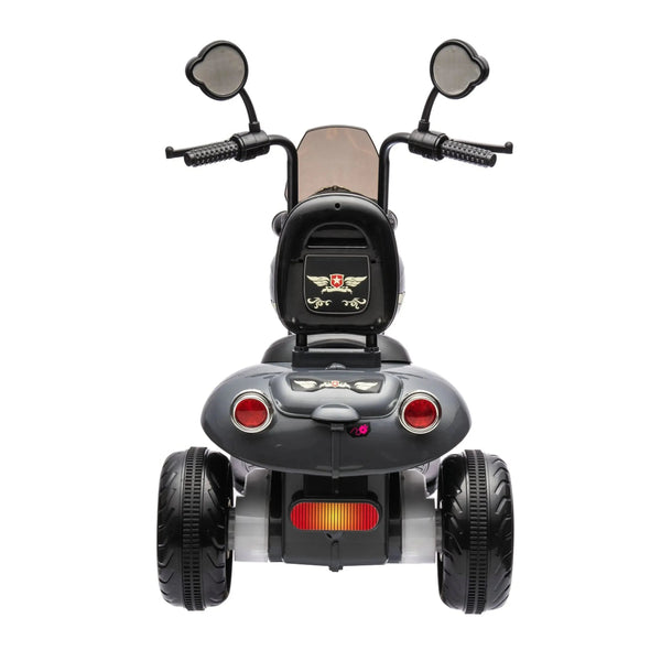 12V Freddo Kids Cruiser 1 Seater Motorcycle in angle view, perfect ride-on car for adventurous toddlers.