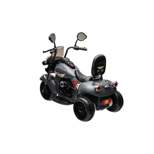 12V Freddo Kids Cruiser motorcycle for toddlers, angle view showcasing vibrant design and single seat for safe riding fun.