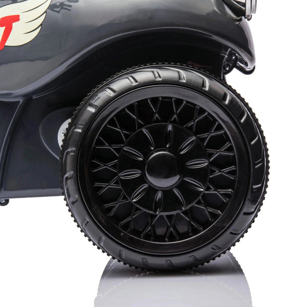 12V Freddo Kids Cruiser motorcycle for kids, one-seater ride-on car, angled view showcasing vibrant design and features.