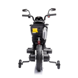 12V Aprilia Motorcycle ride-on for kids, one-seater, angled view showcasing vibrant design and features.