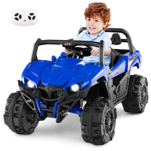 12V battery-powered electric vehicle for kids with remote control, 3 speeds, perfect for outdoor playtime fun.