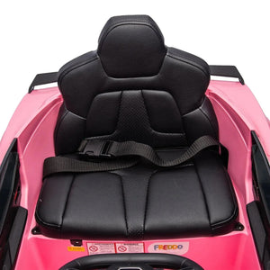 12V Chevrolet Corvette C8 Stingray kids ride-on car, 1-seater, angled view showcasing sleek design and vibrant colors.
