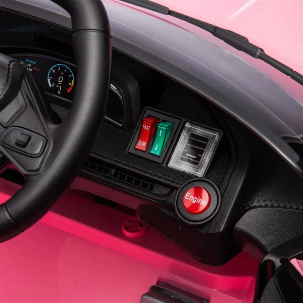 12V Chevrolet Corvette C8 Stingray kids ride-on car in angle 49 view, perfect for little racers.