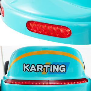 12V Electric Go Kart for Kids with Remote Control, Music, and fun design - perfect race toy for young adventurers.