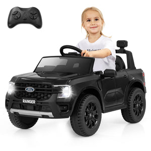 12V Electric Kids Ride on Ford Ranger Car with Remote Control, Music - Angle 3 View, Perfect for Young Adventurers.
