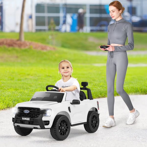 12V Electric Kids Ride on Ford Ranger Car with Remote Control and Music - Angle 9 View