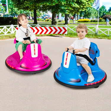 12V Kids Ride On Bumper Car with Remote Control, Lights, and Music - Fun Toy for Children