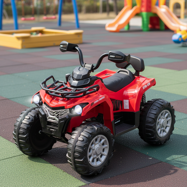 12V Kids Ride On ATV 4 Wheeler with MP3 and headlights for outdoor fun and adventure.