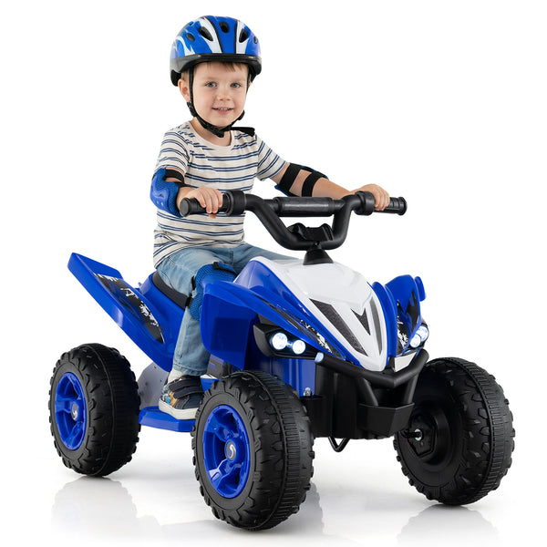 12V Kids Ride On ATV 4-Wheeler Quad with LED Lights, 7 mph speed, perfect for outdoor fun and adventure.