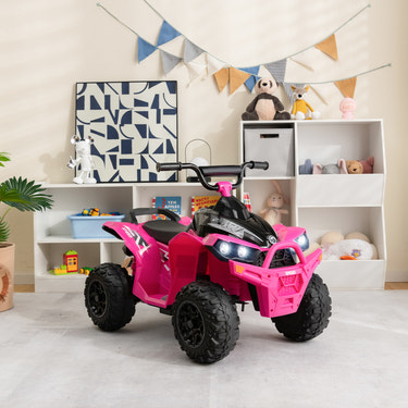 12V Kids Ride On ATV with adjustable speed and comfy seat for fun outdoor adventures. Perfect toy for young riders!