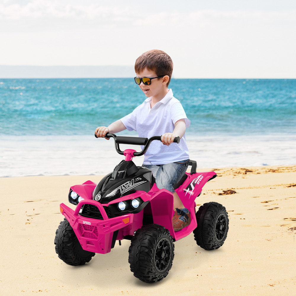 12V Kids Ride On ATV with adjustable speed and comfy seat for fun outdoor adventures. Perfect toy for young riders!
