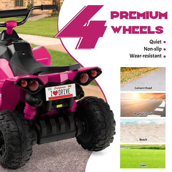 12V Kids Ride On ATV with adjustable speed and comfy seat, perfect for outdoor fun and adventure.