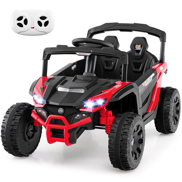12V Kids Ride On Car UTV with LED lights, music, and horn - perfect electric vehicle for outdoor fun!