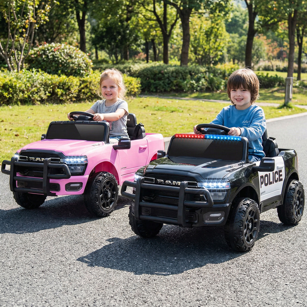 12V Kids Ride On RAM 3500 Electric Car with Remote Control - Fun and safe toy for adventurous young drivers.