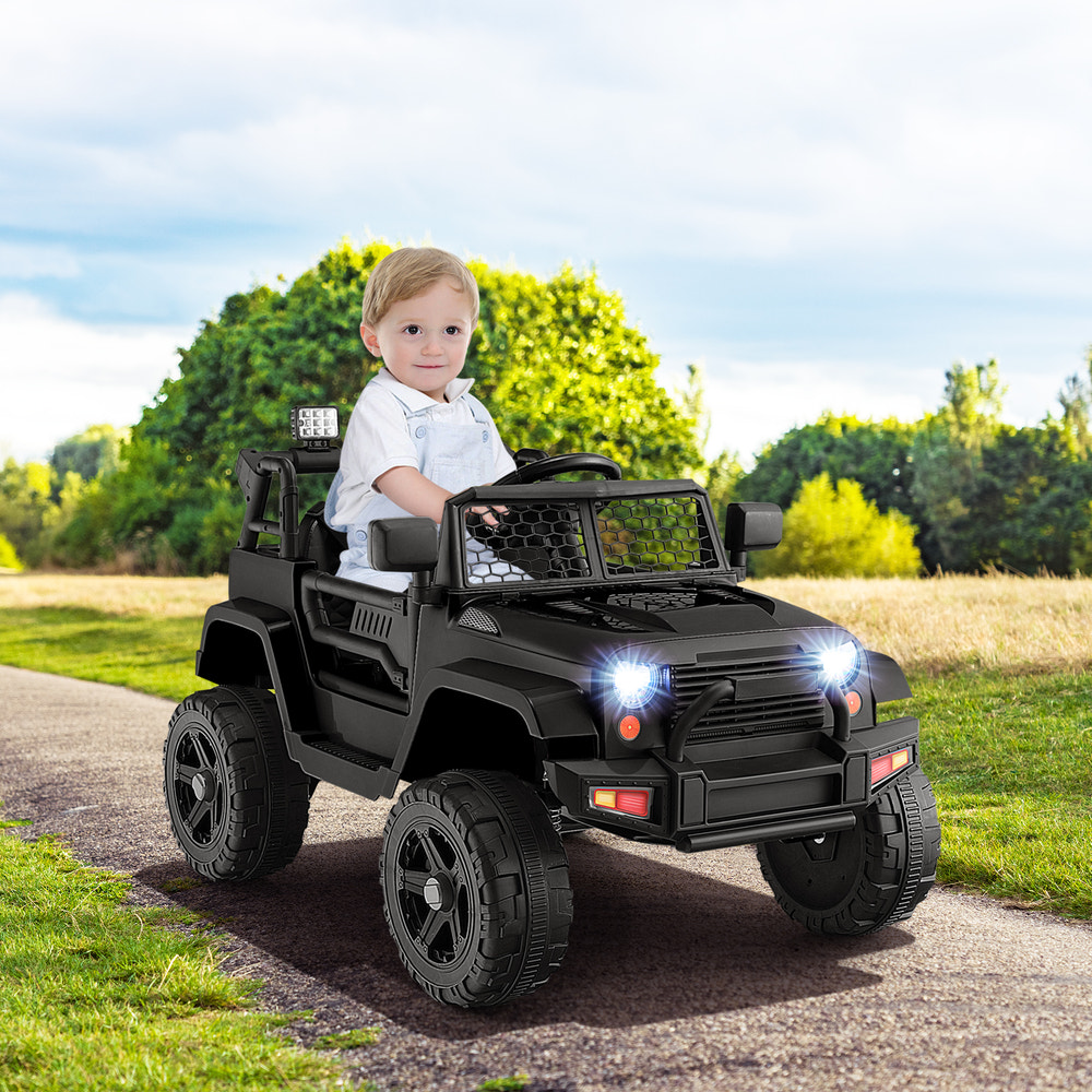 12V Kids Ride On Truck with Remote Control and Headlights - Fun toy for outdoor adventures.