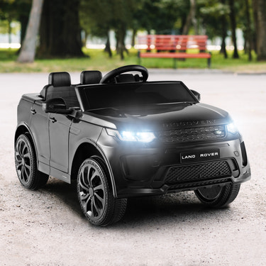 12V kids ride-on car with remote control, lockable doors, slow start, and LED lights - perfect toy for young adventurers.