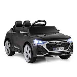 12V Audi SQ8 kids ride-on car with remote control, 3 speeds, perfect for outdoor fun and adventure. Angle 2 view.