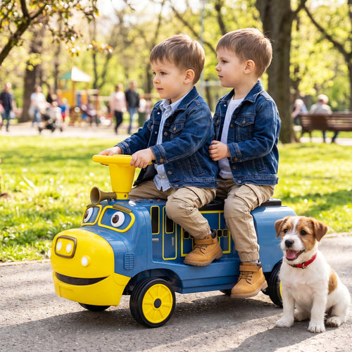 12V Kids Ride on Train 3-Seater with Detachable Carriage Licensed Chuggington