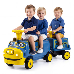12V Kids Ride on Train 3-Seater with Detachable Carriage Licensed Chuggington