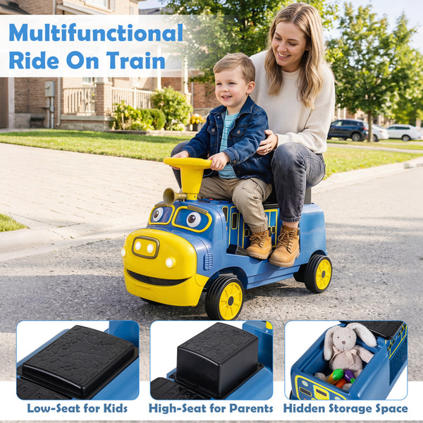 12V Kids Ride on Train 3-Seater with Detachable Carriage Licensed Chuggington