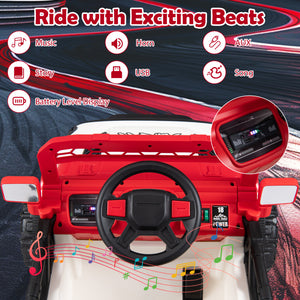 12V Kids Ride on Truck with Remote Control and 3 Speeds