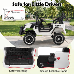 12V Kids Ride on Truck with Remote Control and 3 Speeds