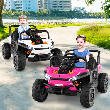 12V Kids Off-Road UTV Truck with Parental Remote Control and Lights - Fun Toy for Outdoor Adventures