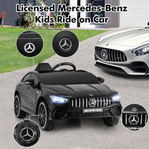 12V Kids Mercedes-Benz AMG CLA 45 Ride-On Car with Remote - Fun and stylish toy for young drivers.