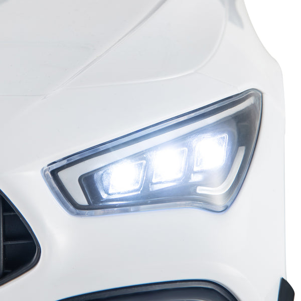 12V Kids Ride on Mercedes-Benz AMG CLA 45 Car with Remote Control - Fun toy for young drivers, angle view 13.