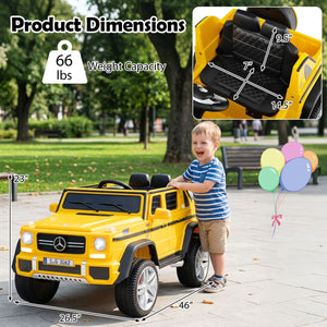 12V Mercedes-Benz Kids Ride-On Car with Remote Control