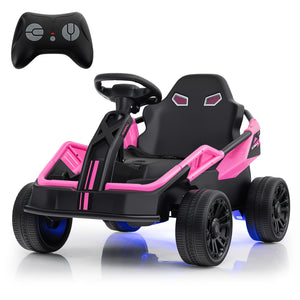 12V electric UTV ride-on car for big kids with remote control and music, shown from angle 12.