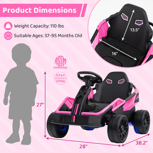 12V electric UTV ride-on car for big kids with remote control and music, shown from angle 13.