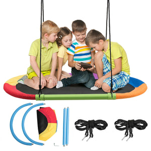 60 Inch Saucer Surf Outdoor Adjustable Swing Set - Electric for Infants