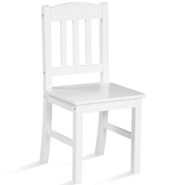 Kids desk and chair set with hutch and bookshelves, perfect for study and playtime in a vibrant angle view.