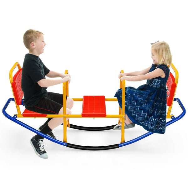 Outdoor Kids Seesaw Swivel Teeter for 3 to 8 Years Old