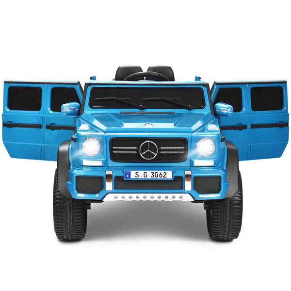 12V licensed Mercedes-Benz kids ride-on car in angle 11 view, perfect for outdoor fun and adventure.