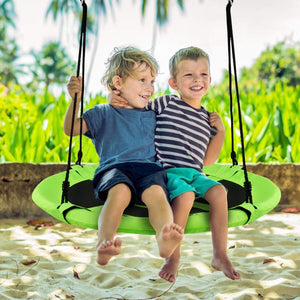 40 Inch Flying Saucer Tree Swing Indoor Outdoor Play Set for Infants