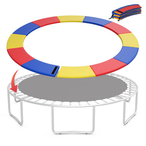 Trampoline Pad Replacement Safety Pad with Fixing Straps (Multicolor)