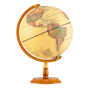 12-inch illuminated antique world globe night lamp for kids, perfect for playtime and decor.
