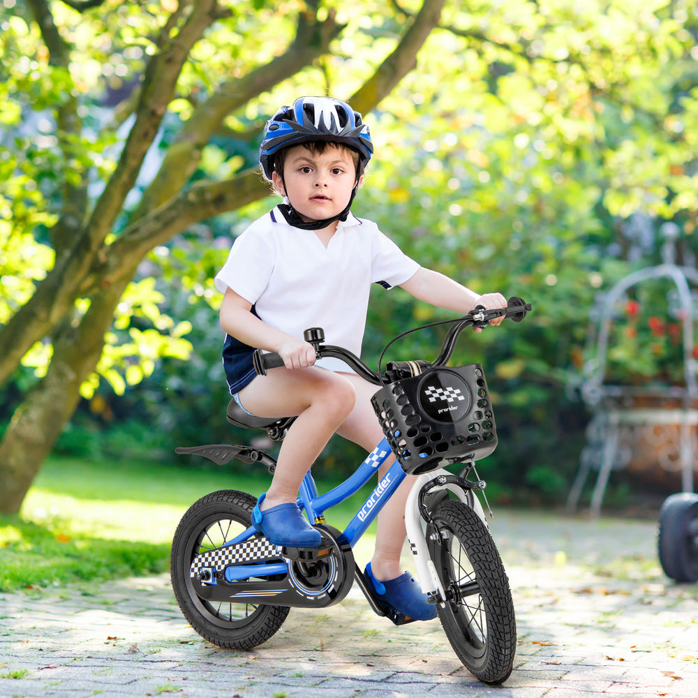 12-inch kids bike with training wheels for 3-4 years old, perfect for safe and fun outdoor play.