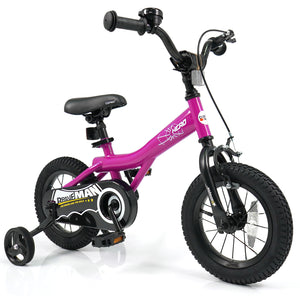 14-Inch Kids Bike with Removable Training Wheels Pink