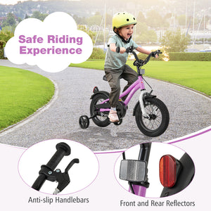 Kids Bike 14-Inch Children Training Bicycle with 2 Brake for 3