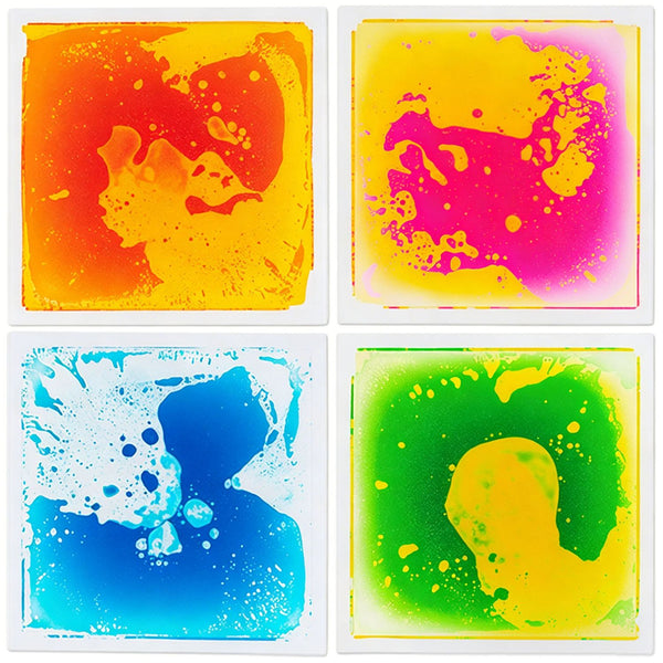 Colorful 12"x12" toddler sensory floor tiles in a playful arrangement, perfect for activity mats and gyms.