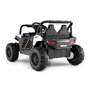 12V kids ride-on truck off-road UTV with parental remote and lights, shown from angle 13. Perfect for outdoor fun!